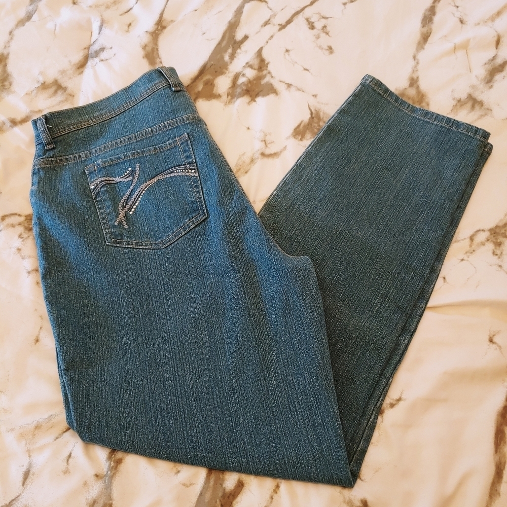 Gloria Vanderbilt Amanda denim blue Jean missy 14